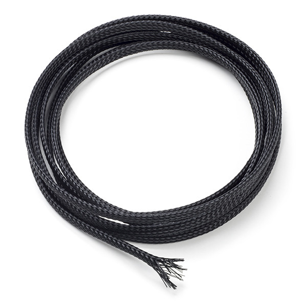 123-3D $$ 123-3D Flätad kabelstrumpa | 4mm | 2,5m | Svart  DKA00026 - 1