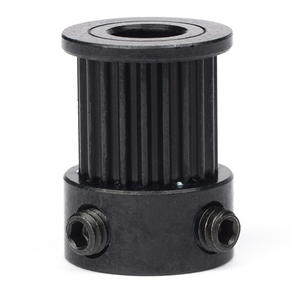 123-3D $$ 123-3D GT2 Pulley högupplöst | 9mm rem | 20 tänder | 6,35mm axel | Svart  DME00098 - 1