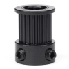 $$ 123-3D GT2 Pulley högupplöst | 9mm rem | 20 tänder | 8mm axel | Svart