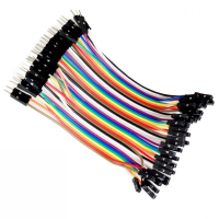 123-3D $$ 123-3D Jumper kablar med dupont-kontakt hane till hona | 40st | 50cm  DDK00054