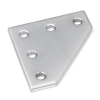 $$ 123-3D L-kopplingsplatta för aluminiumprofil 30x30 extrusion