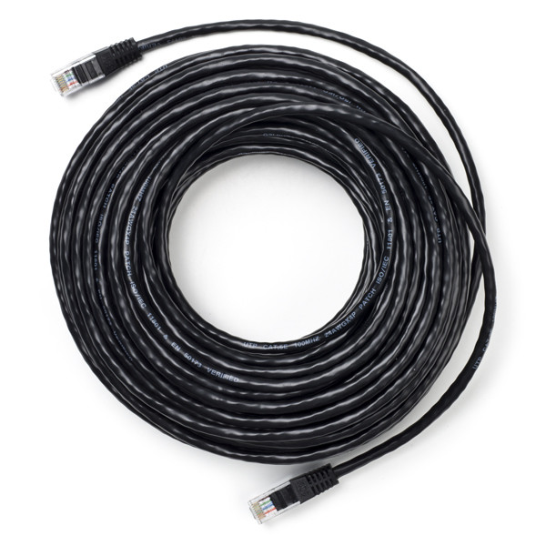 $$ 123-3D Nätverkskabel Cat5e U/UTP | 30m | Svart DDK00136 - 1