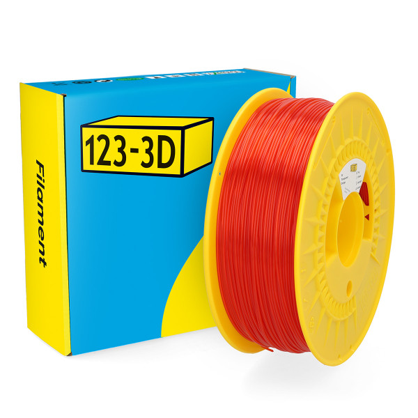 $$ 123-3D PC Filament | Orange | 1,75mm | 1kg | Transparent DHM00204 - 1