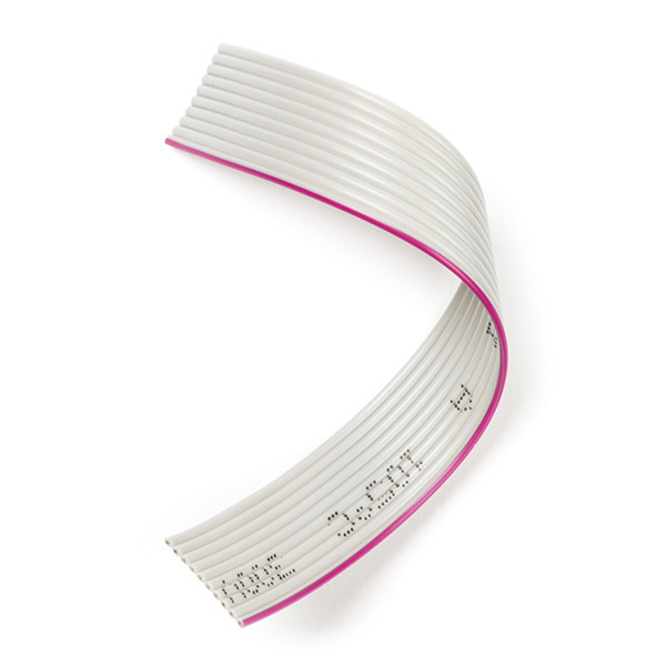 $$ 123-3D Platt kabel 10 ledare | 10cm | Grå DDK00089 - 1