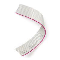 $$ 123-3D Platt kabel 10 ledare | 10cm | Grå