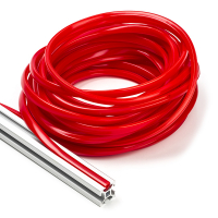 $$ 123-3D Tätningslist 6mm för 20x20 profil | Röd | 10m DFC00131