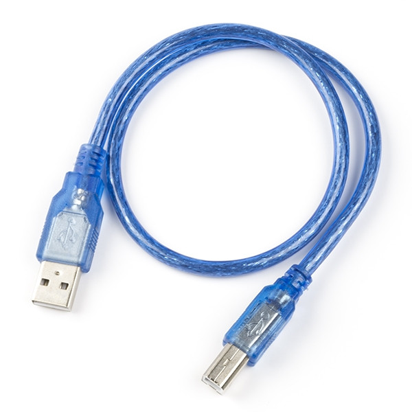 123-3D $$ 123-3D USB-A till USB-B kabel | 50cm | Blå  DDK00034 - 1