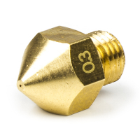 123-3D $$ 123-3D nozzle | Mässing | M6x.75 | 1,75mm filament | 0,30mm  DAR00296