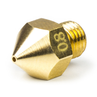 $$ 123-3D nozzle | Mässing | M6x.75 | 1,75mm filament | 0,80mm