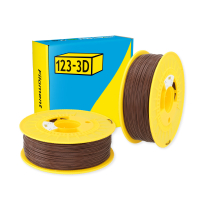 123-3D $ 123-3D PLA Filament | Brun | 1,75mm | 1kg | 2-pack  DHM10000