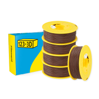 123-3D $ 123-3D PLA Filament | Brun | 1,75mm | 1kg | 5-pack  DHM10001
