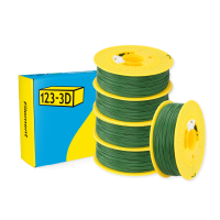 123-3D $ 123-3D PLA Filament | Grön | 1,75mm | 1kg | 5-pack  DHM10016
