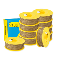 123-3D $ 123-3D PLA Filament | Guld | 1,75mm | 1kg | 10-pack  DHM10011