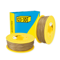 $ 123-3D PLA Filament | Guld | 1,75mm | 1kg | 2-pack DHM10009