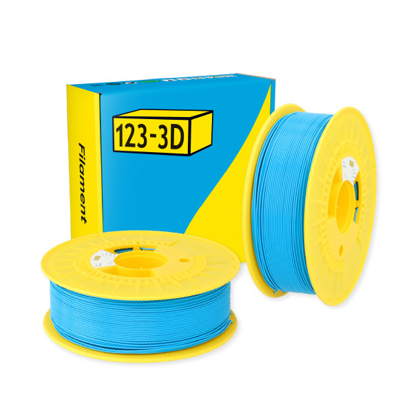 123-3D $ 123-3D PLA Filament | Himmelsblå | 1,75mm | 1kg | 2-pack  DHM10018 - 1