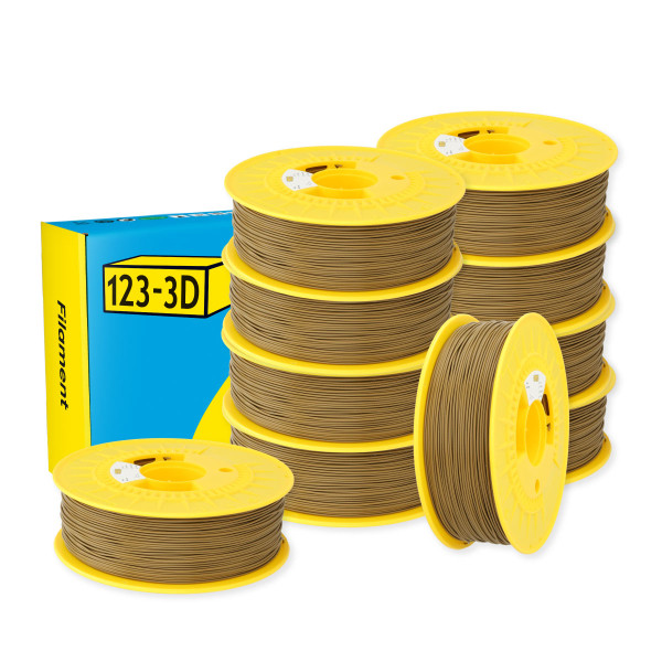 $ 123-3D PLA Filament | Khakigrå | 1,75mm | 1kg | 10-pack DHM10063 - 1
