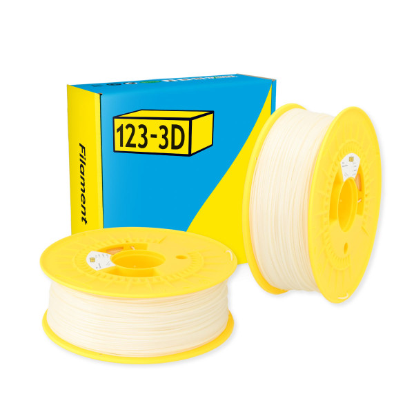 $ 123-3D PLA Filament | Krämvit | 1,75mm | 1kg | 2-pack DHM10073 - 1