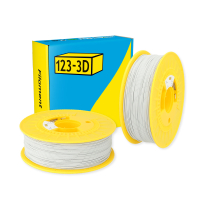 123-3D $ 123-3D PLA Filament | Ljusgrå | 1,75mm | 1kg | 2-pack  DHM10021
