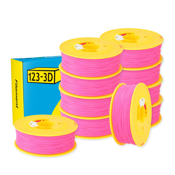 $ 123-3D PLA Filament | Ljusrosa | 1,75mm | 1kg | 10-pack DHM10026 - 1
