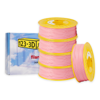 123-3D $ 123-3D PLA Filament | Ljusrosa | 1,75mm | 1kg | 5-pack  DHM10025