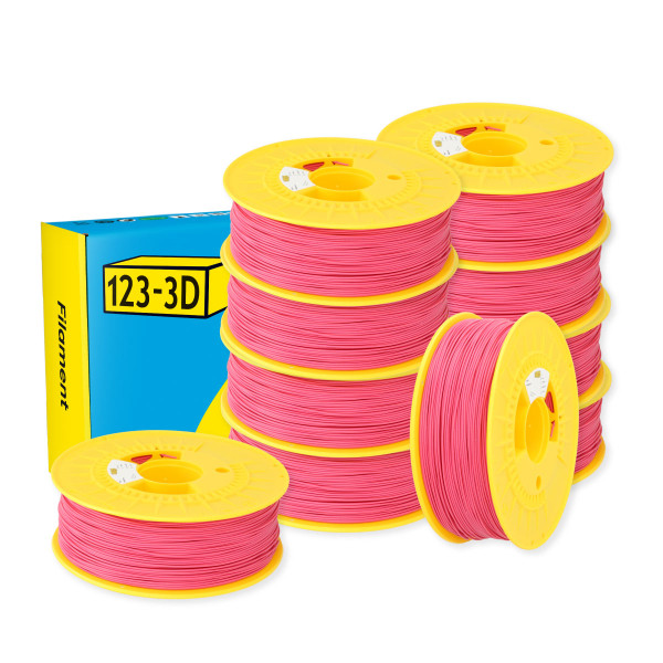 $ 123-3D PLA Filament | Magenta | 1,75mm | 1kg | 10-pack DHM10069 - 1