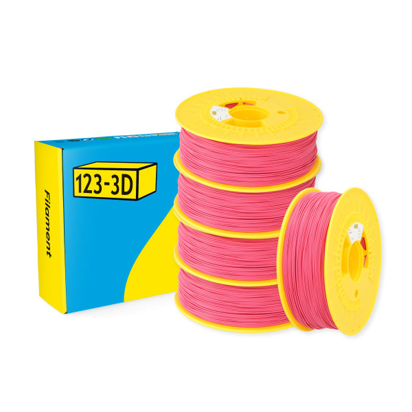 $ 123-3D PLA Filament | Magenta | 1,75mm | 1kg | 5-pack DHM10068 - 1