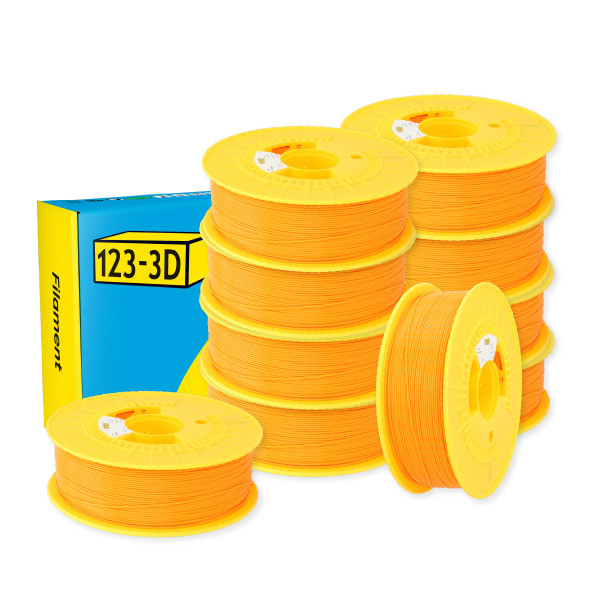 $ 123-3D PLA Filament | Orange | 1,75mm | 1kg | 10-pack DHM10032 - 1