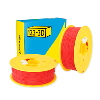 123-3D $ 123-3D PLA Filament | Röd | 1,75mm | 1kg | 2-pack  DHM10036