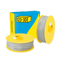 123-3D $ 123-3D PLA Filament | Silver | 1,75mm | 1kg | 2-pack  DHM10045