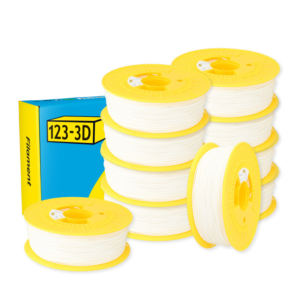 123-3D $ 123-3D PLA Filament | Snövit | 1,75mm | 1kg | 10-pack  DHM10041 - 1