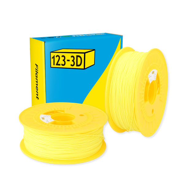 $ 123-3D PLA Filament | Svavelgul | 1,75mm | 1kg | 2-pack DHM10076 - 1
