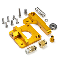 < 123-3D Aluminium MK8 Bowden Extruder Upgrade kit | Guld | Höger DEX00015