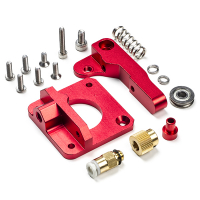 123-3D Aluminium MK8 Bowden Extruder Uppgraderingssats | Röd | Höger