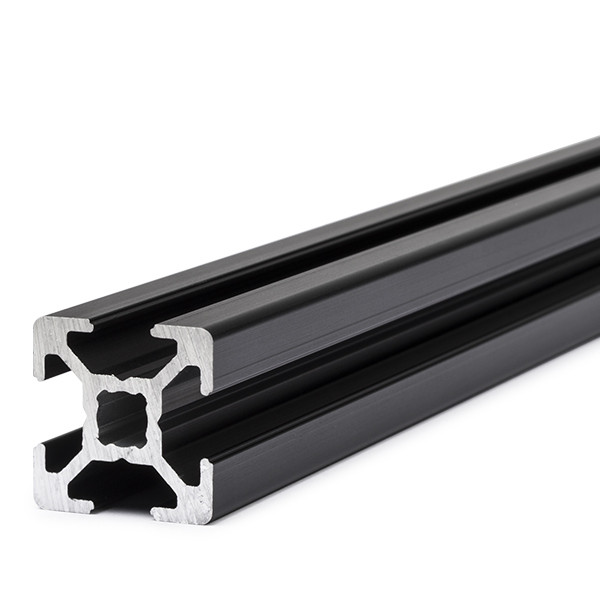 123-3D Aluminiumprofil 20x20 | svart | 1m HFSB5-2020-1000 DFC00081 - 1