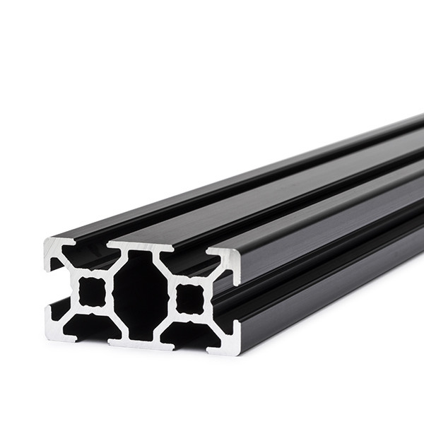 123-3D Aluminiumprofil 20x40 | svart | 1m  DFC00082 - 1