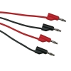 123-3D Anslutningskabel med bananpluggar | 2st | 4mm | 100cm DDK00027 - 1