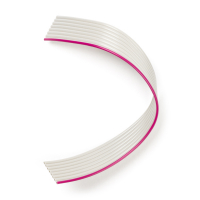 123-3D Bandkabel 8 ledare | 10cm | Grå DDK00099