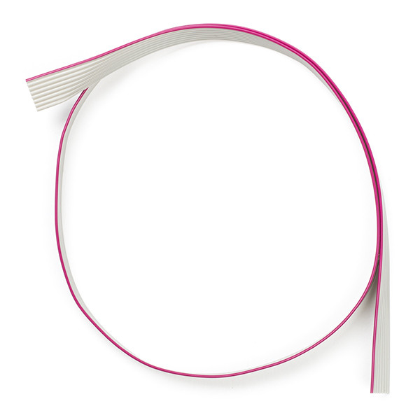 123-3D Bandkabel 8 ledare | 50cm | Grå DDK00101 - 1