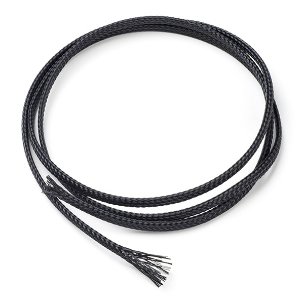 123-3D Flätad kabelstrumpa | 4mm | 1m | Svart  DKA00025 - 1