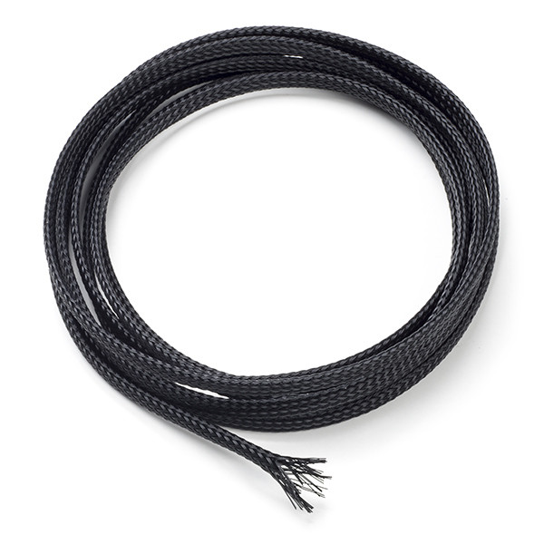 123-3D Flätad kabelstrumpa | 4mm | 2,5m | Svart  DKA00026 - 1