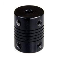 123-3D Flexibel motorkoppling | 5mm - 8mm | Svart DMO00057