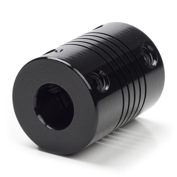 123-3D Flexibel motorkoppling | 6,35mm - 8mm | Svart DMO00058 - 1