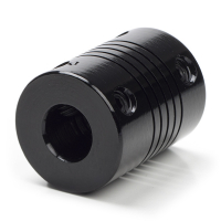 123-3D Flexibel motorkoppling | 6,35mm - 8mm | Svart DMO00058