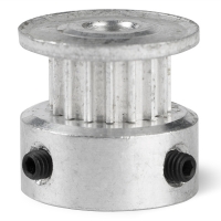 123-3D GT2 Pulley aluminium | 6mm rem | 20 tänder | 5mm axel DME00007