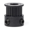 123-3D GT2 Pulley högupplöst | 6mm rem | 20 tänder | 6,35mm axel | Svart DME00097 - 1