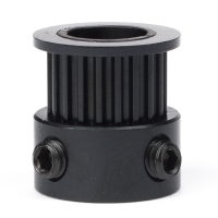 123-3D GT2 Pulley högupplöst | 6mm rem | 20 tänder | 8mm axel | Svart DME00105