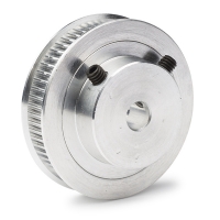 123-3D GT2 Pulley högupplöst | 6mm rem | 60 tänder | 6,35mm axel  DME00103