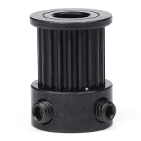 123-3D GT2 Pulley högupplöst | 9mm rem | 20 tänder | 6,35mm axel | Svart DME00098