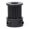 123-3D GT2 Pulley högupplöst | 9mm rem | 20 tänder | 6,35mm axel | Svart