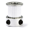 123-3D GT2 Pulley högupplöst | 9mm rem | 20 tänder | 6,35mm axel